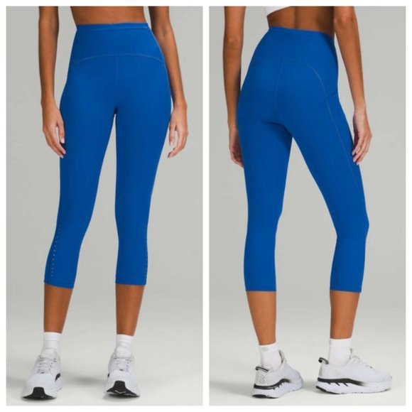 lululemon athletica Pants - 🏷️NWT Lululemon Swift Speed High-Rise Crop 21" In Blazer Blue Tone - Size 4